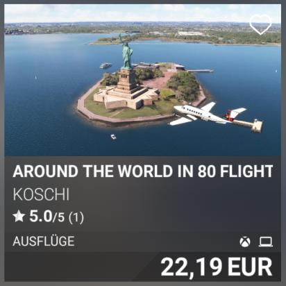 Arround the world in 80 flights